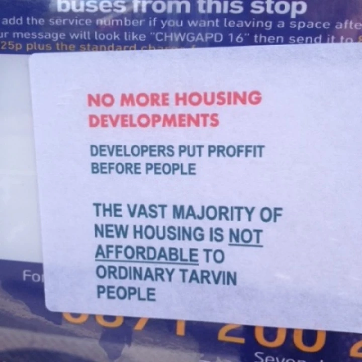 New Housing notice
