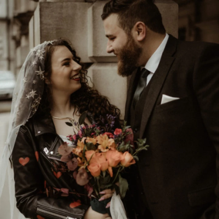 Bespoke stardust veil long P