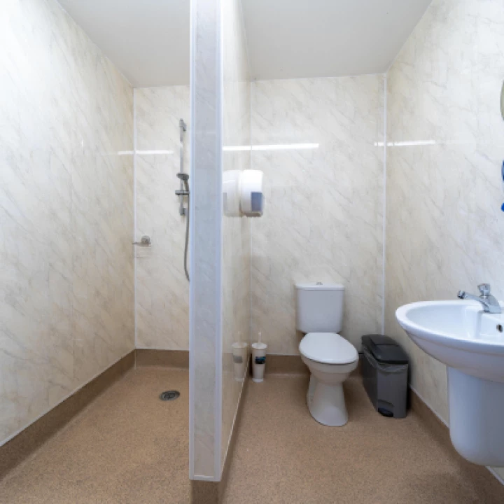 Overwater Marina Shower and Toilet Block Interior 1