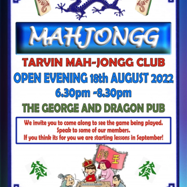 Mahjongg OPEN EVENING poster