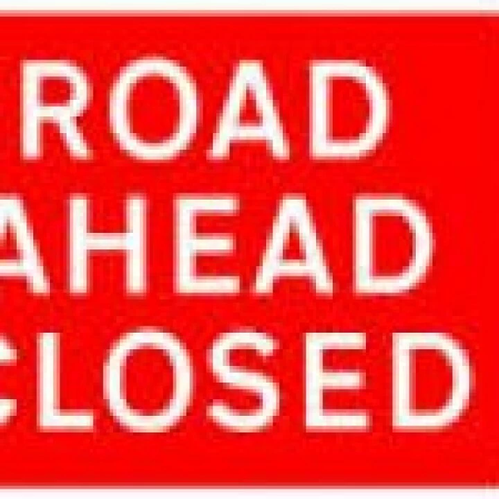 road closed