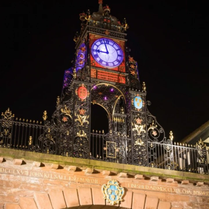 Eastgate Clock Purple Flag 2024