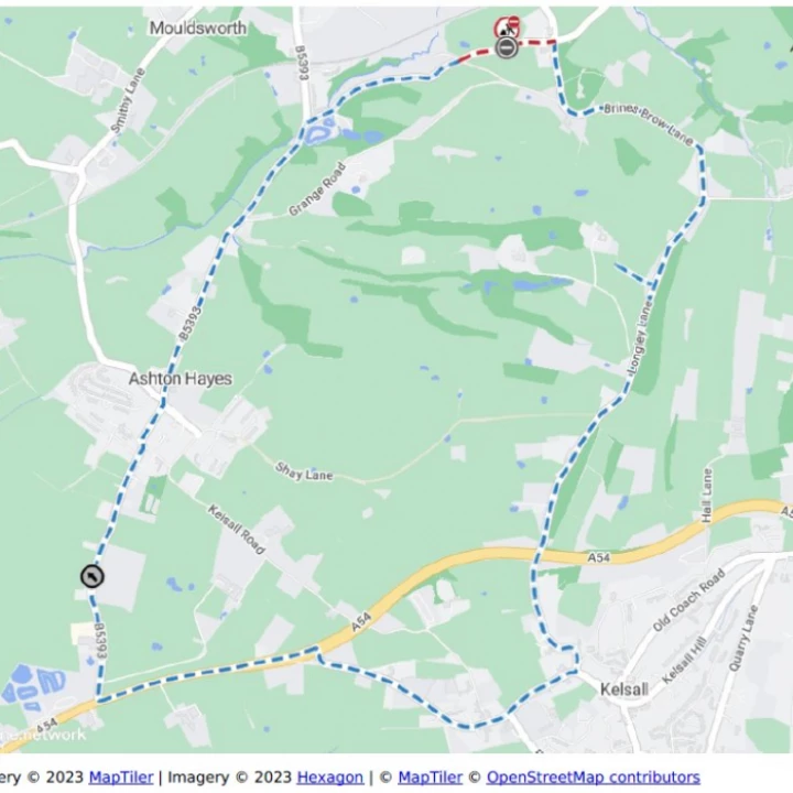 Delamere Road – Mouldsworth 28th March
