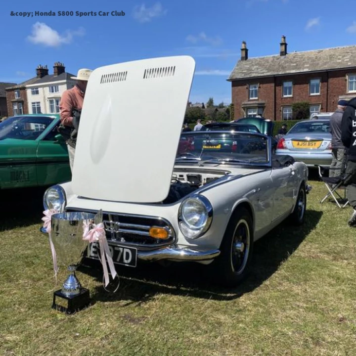 White convertible at Lytham Show