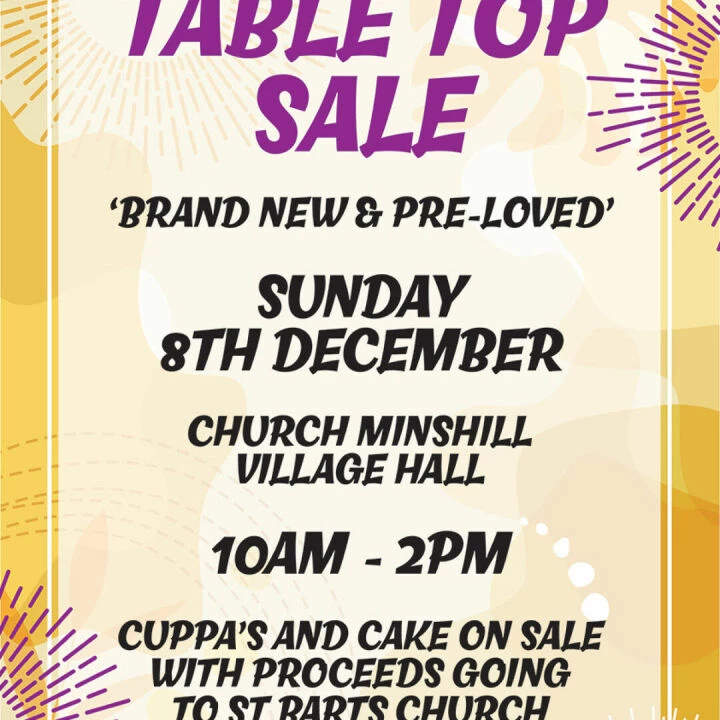 Table Top Sale