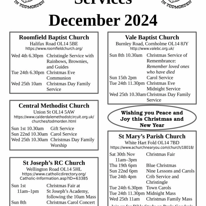 Ctt Christmas Services 2024 Poster