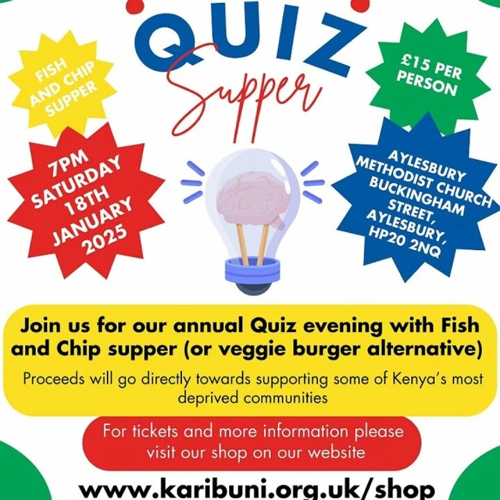 Karibuni Quiz Supper Poster – Jan 2025