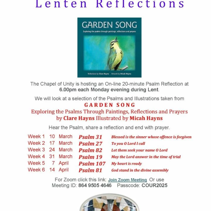 Chapel of Unity Lenten Reflections 2025