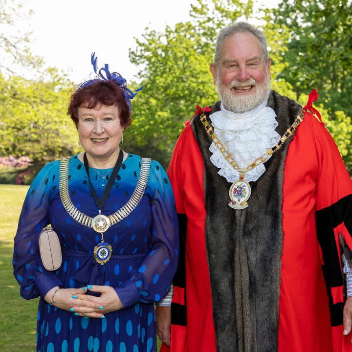 Mayor of Cheshire East Cllr David Edwardes (Right)