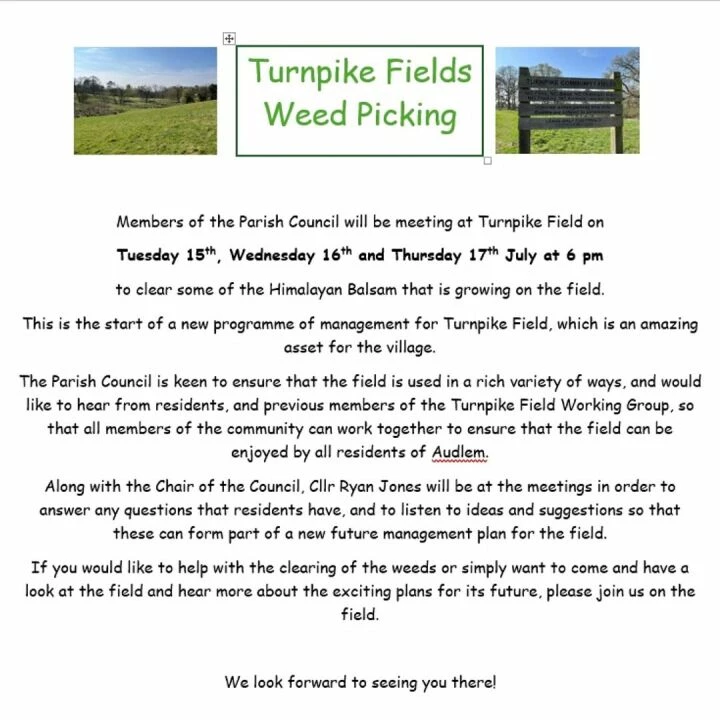 Weeding turnpike