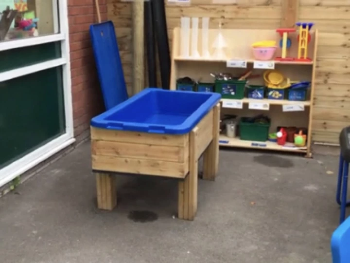 More outside play materials for Amethyst Class