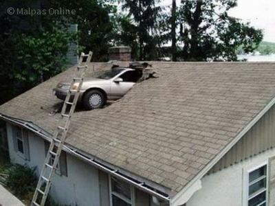 Car in roof