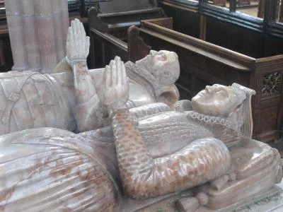 The 17th century tomb in Malpas church of Sir Hugh and Lady Mary Cholmondeley