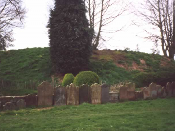 Easrly Picture of Castle Hill From the Churchyard