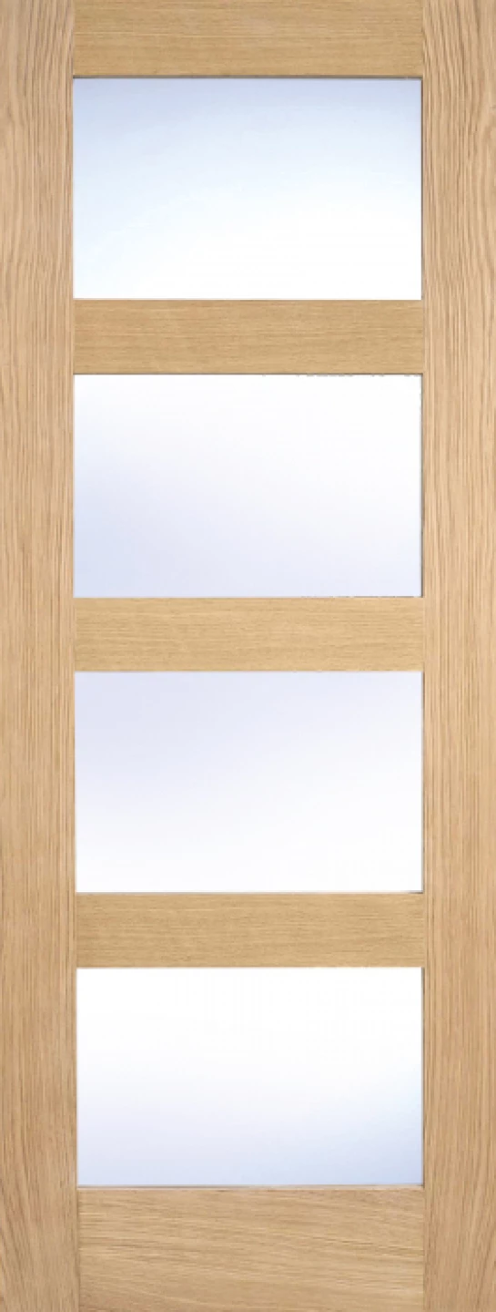 Oak Shaker Glazed 4L Clear