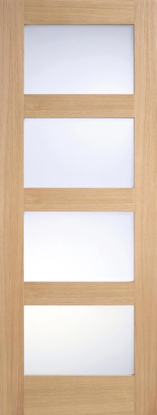 Oak Shaker Glazed 4L Frosted Pre Finished