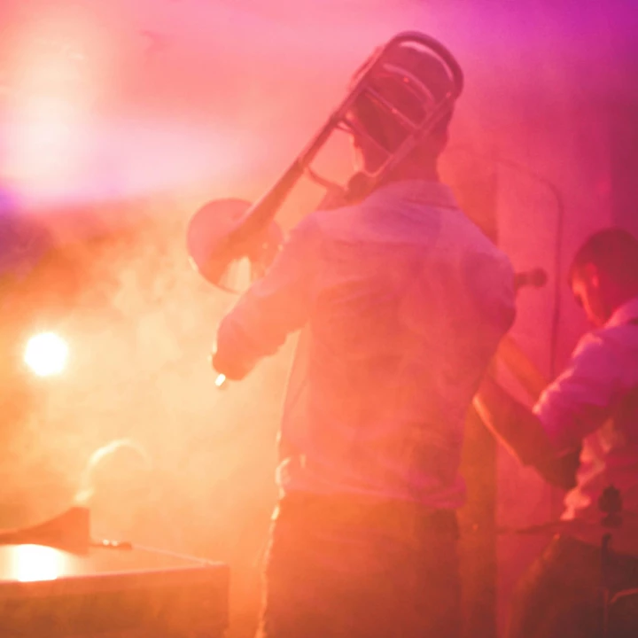 People Performing on Stage