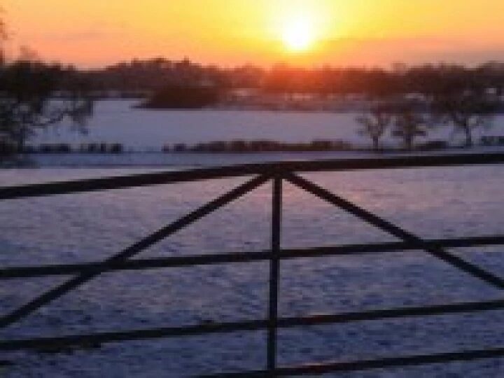 Winter sunset