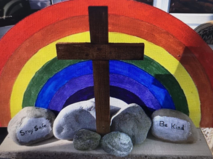Rainbow cross