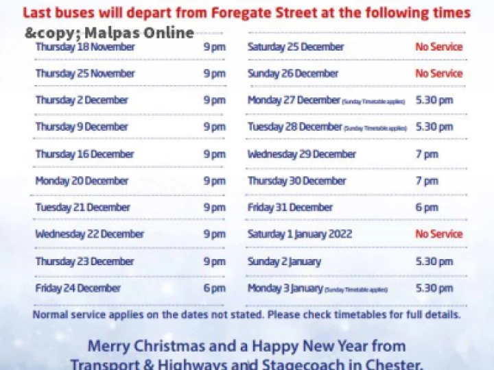 Park and Ride opening times