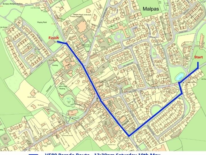 Parade Route 10th May 2025