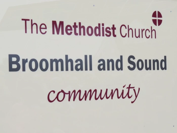 broomhall and sound church sign