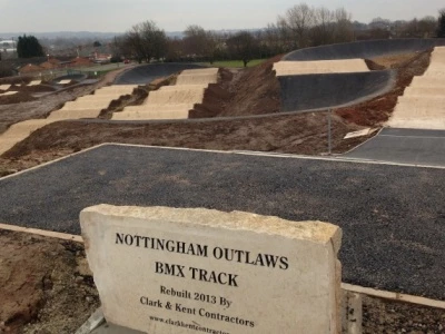 bulwell outlaws bmx track sign