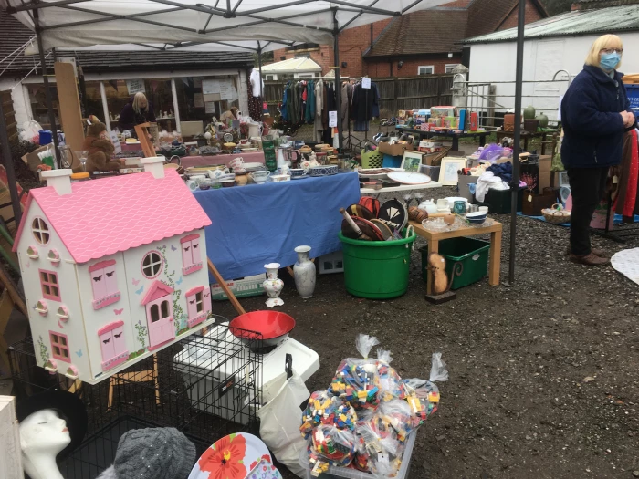 charity shop stalls