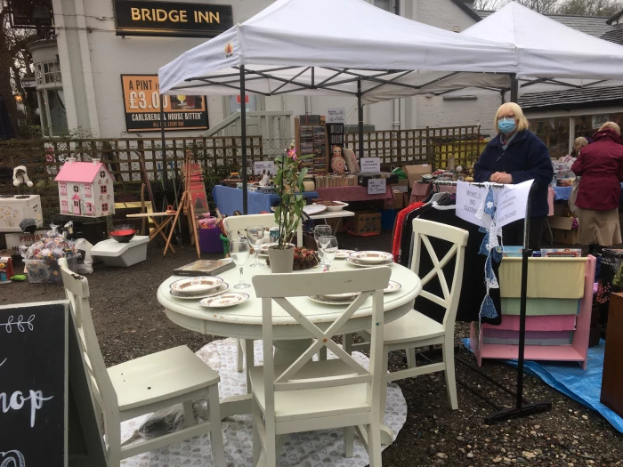 charity shop stalls