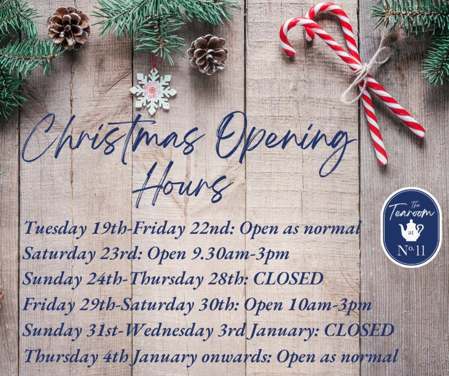 christmas opening hours 23 3