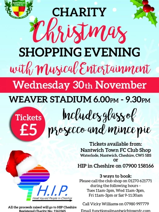 christmas shopping leaflet