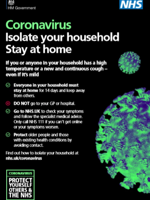 covid19 stay at home poster
