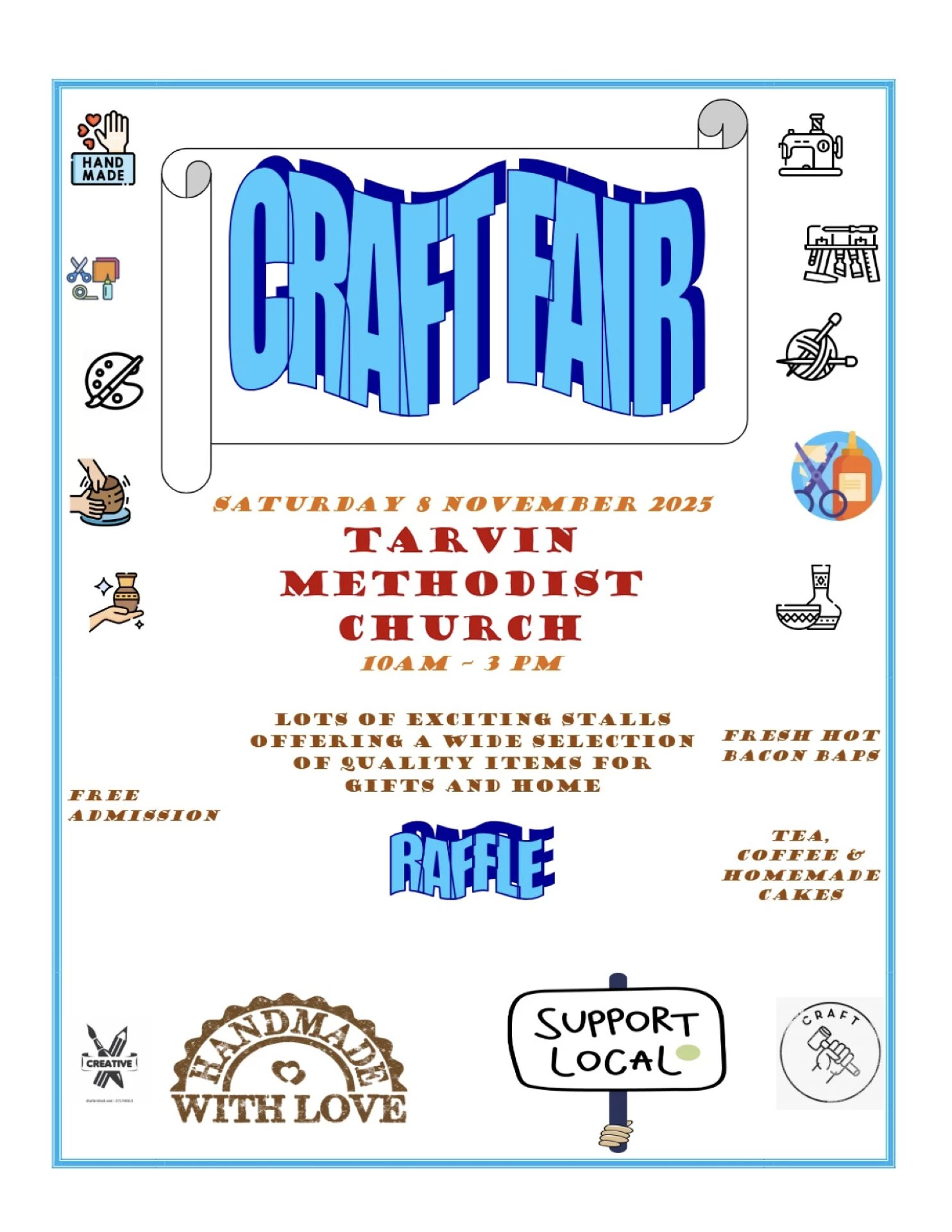 craft fair poster 2025
