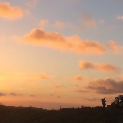 cross at sunrise