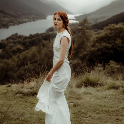 dramatic highlands wedding dress p