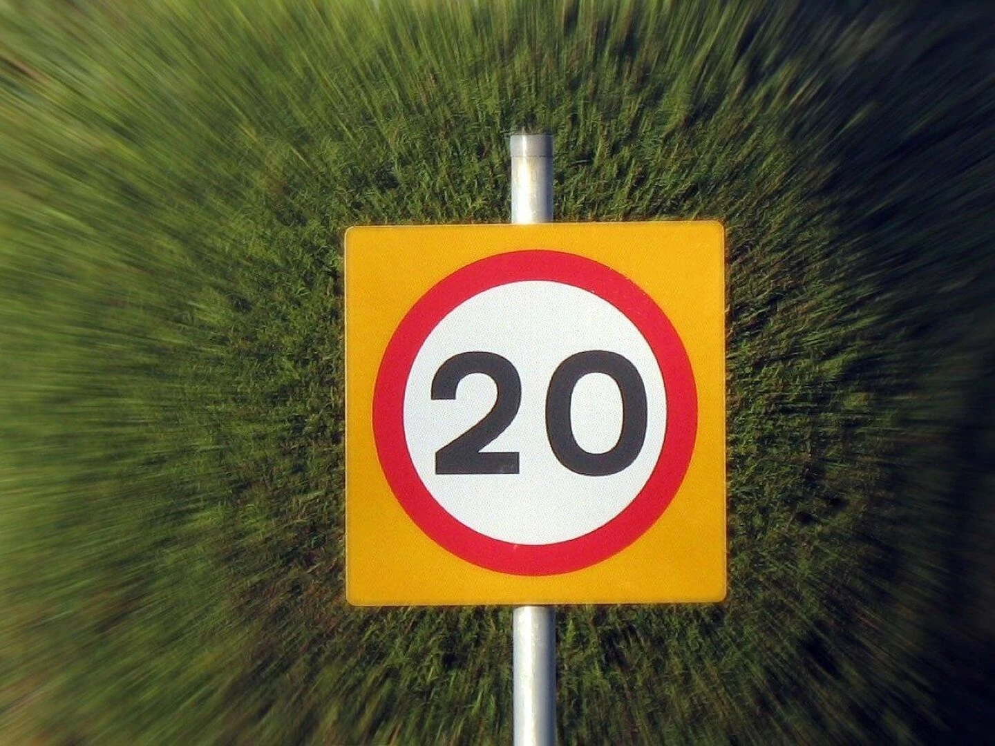 drive twenty speed limit limitation regulation road roadside sign slow traffic transport twenty twenty twenty twenty twenty