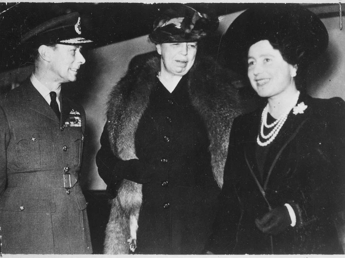 eleanorroosevelt kinggeorgevi queenelizabethinlondon england
