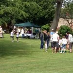 enjoying the lawn at dodworth garden party