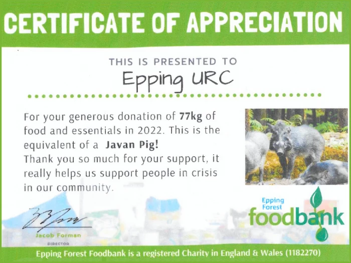 epping urc foodbank