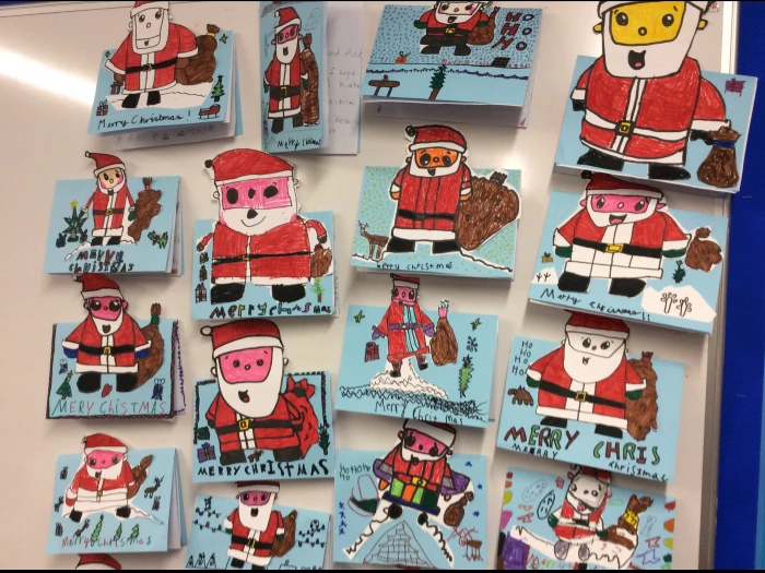father christmas cards