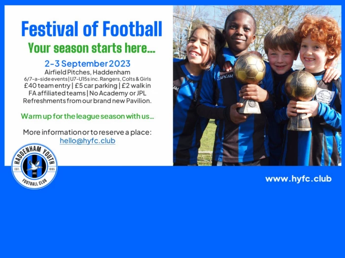 footy festival 2023 poster