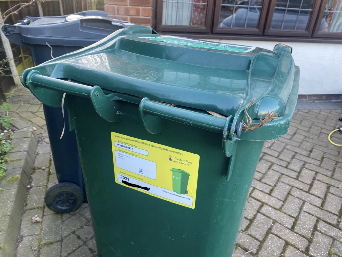 green bin sticker