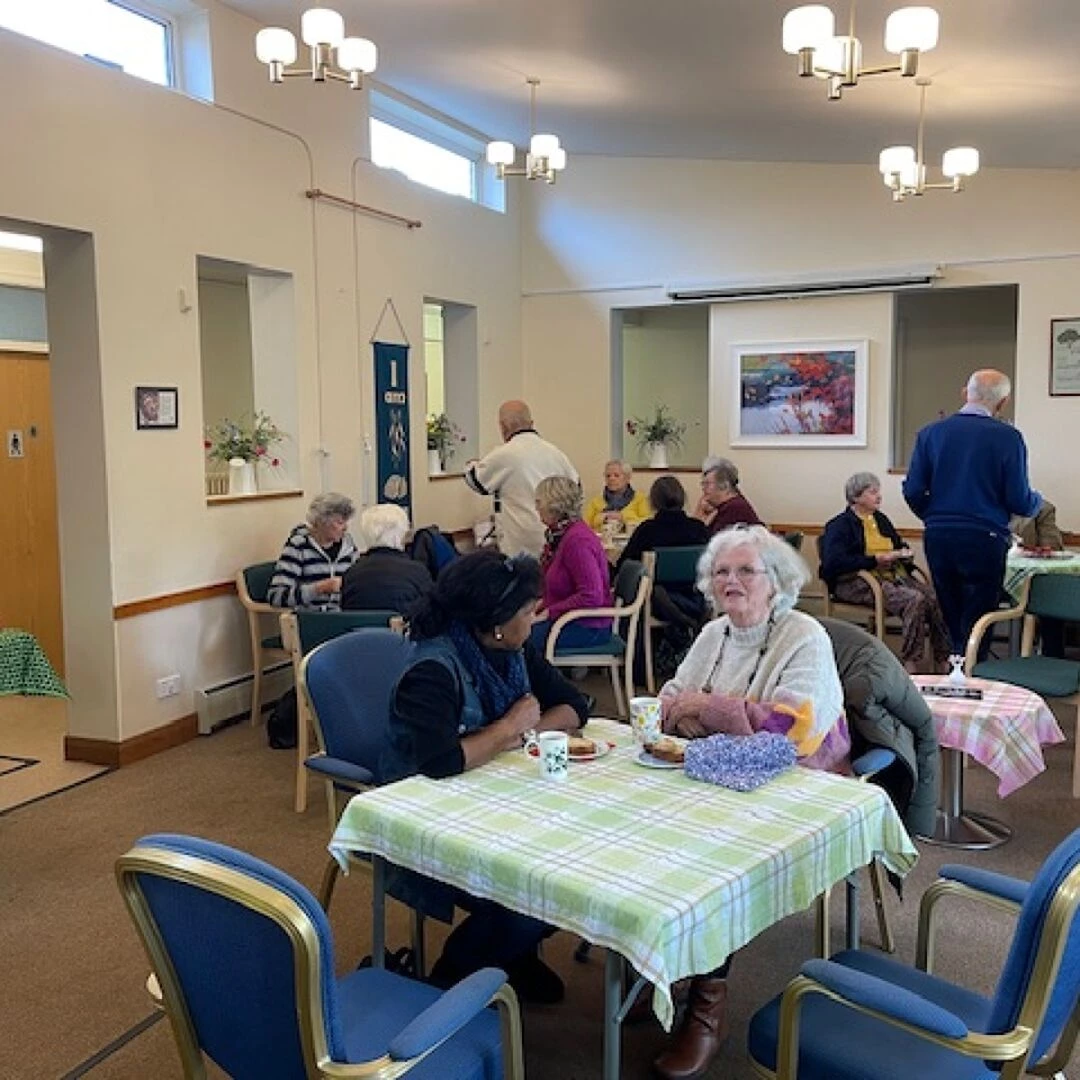guests at macmillan coffee morning