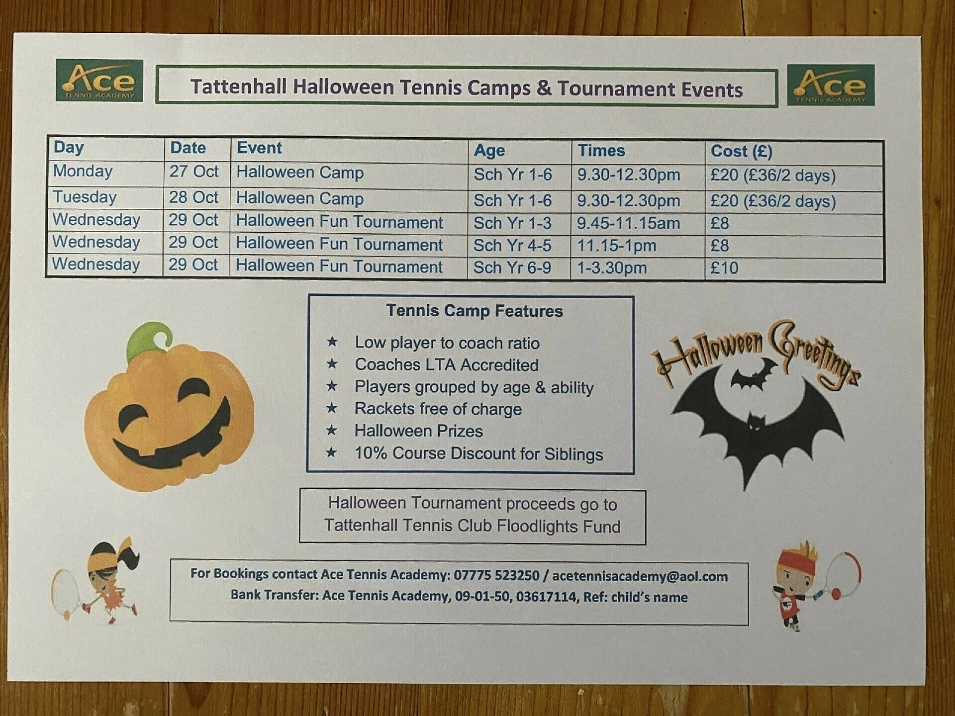halloween tennis