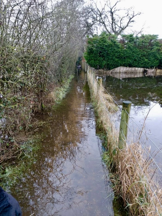 henbury to whirley footpath flood
