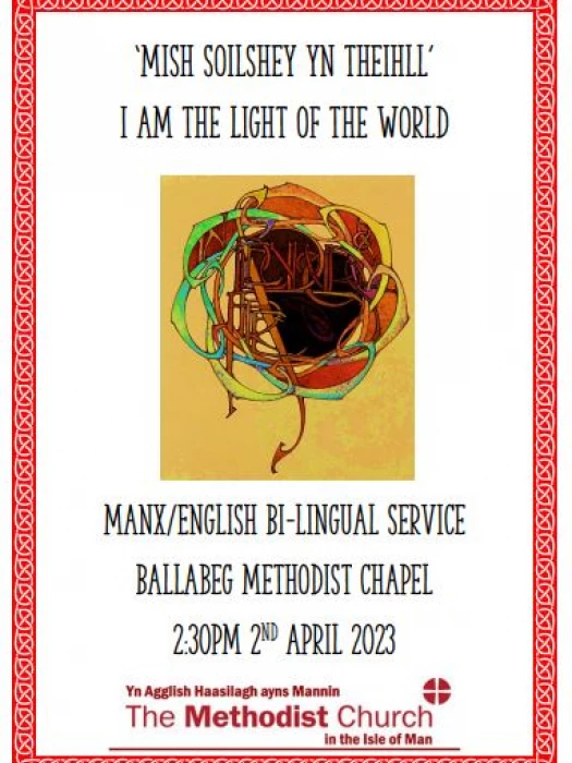 i am the light of the world   service in manx