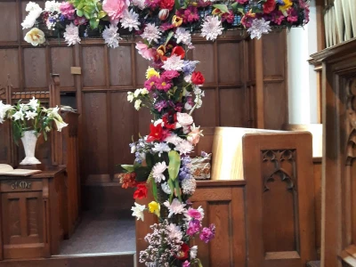 inside church