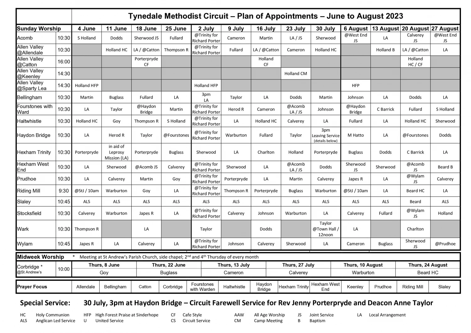 june to august 2023  plan grid