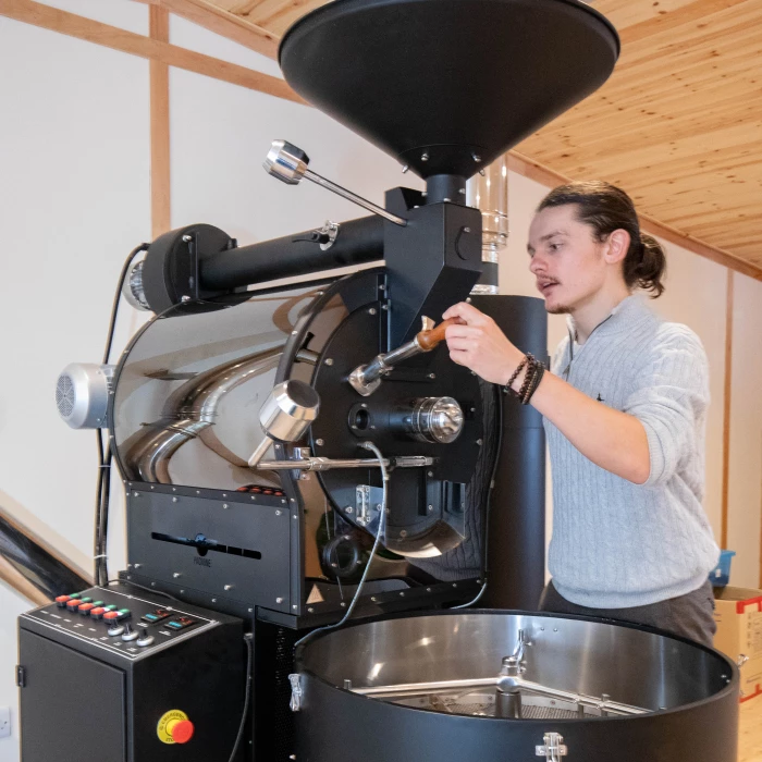 large coffee roasting machine