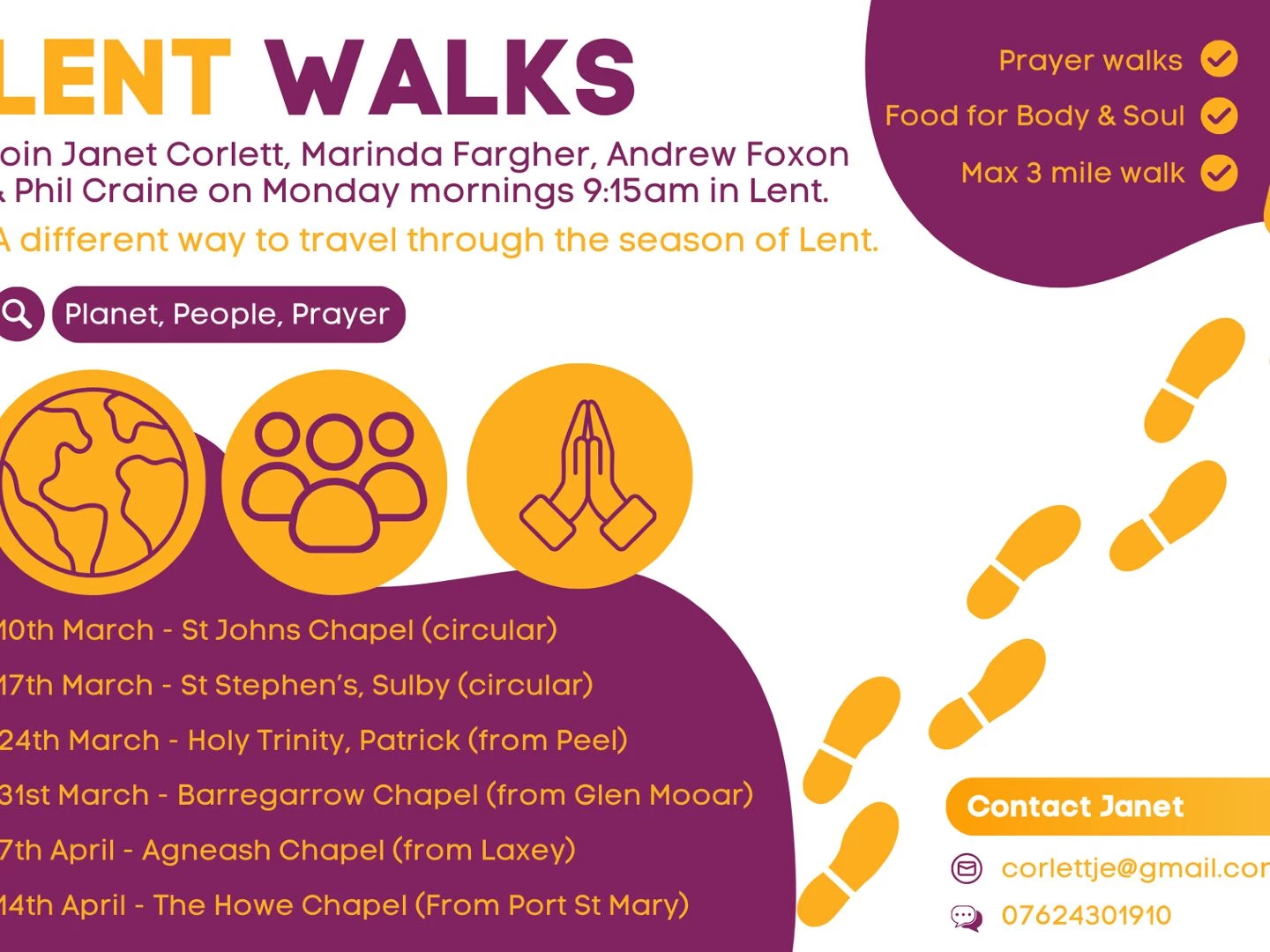 lent walks 2025